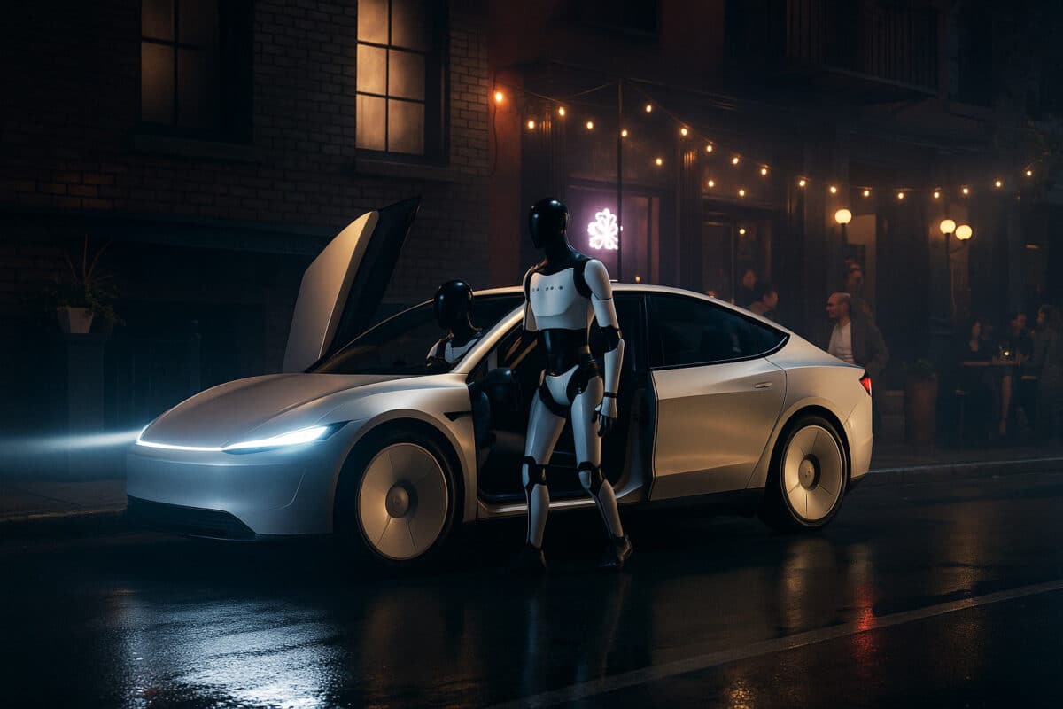Des taxis et robots autonomes grâce à l'IA ? Un futur peut-être pas si lointain avec Tesla Cybercab et Optimus !
