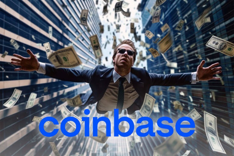 Flamboyant d'une personne avec des billets de dollar en chute libre dans une rue de grande ville.